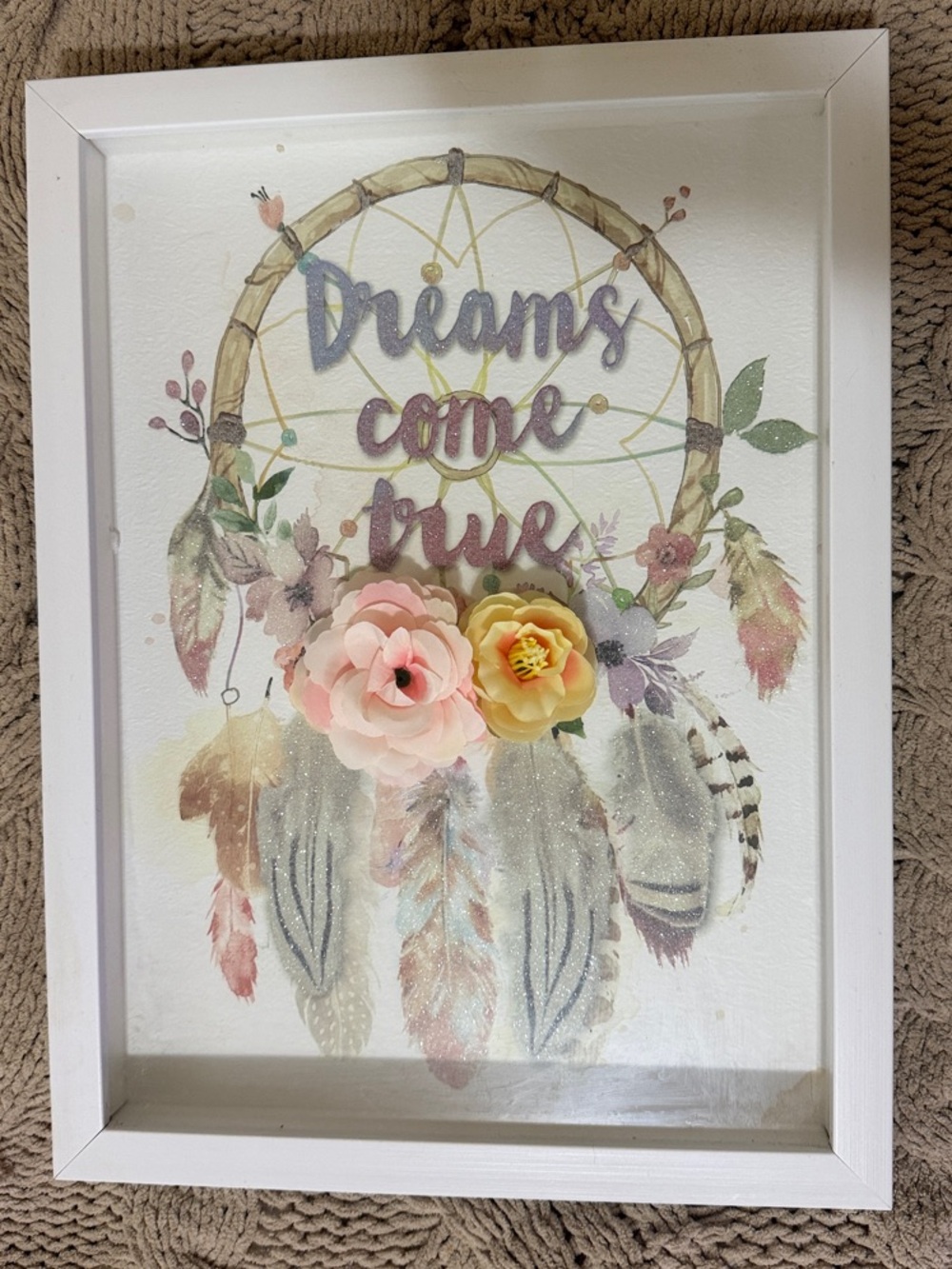 Catherine Malandrino “Dreams Come True” Dreamcatcher Framed Wall Art